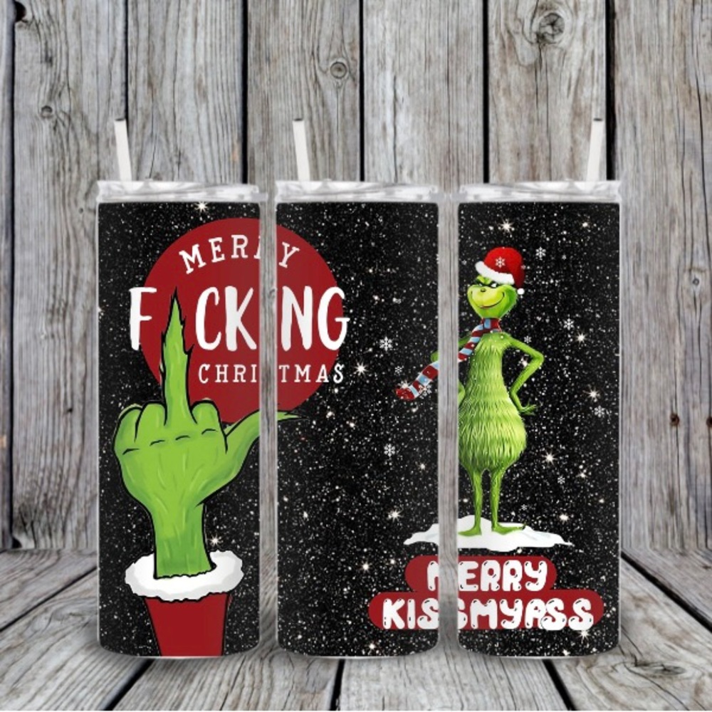 Merry Christmas Tumbler/the grinch